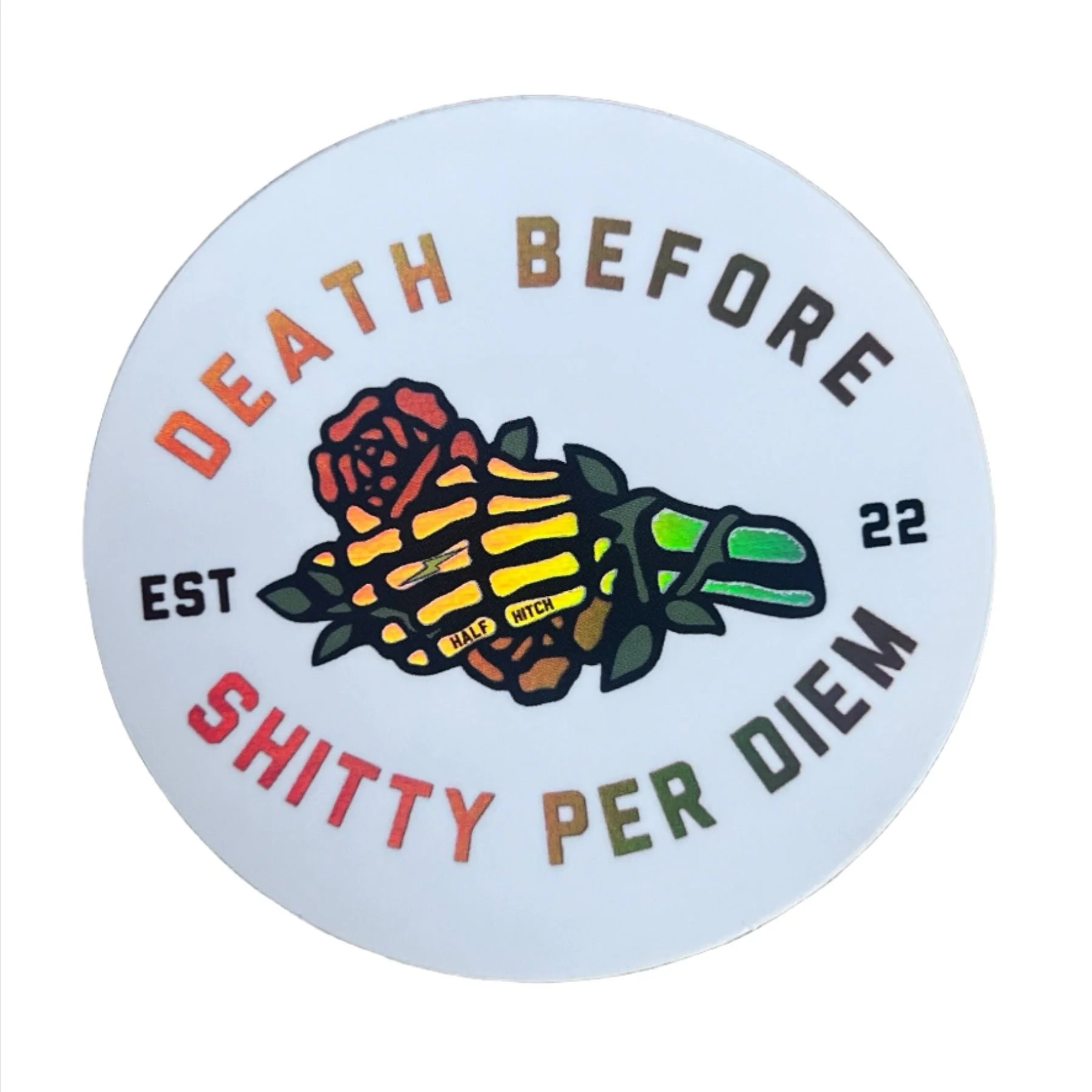 Shitty Per Diem Sticker (White or Holographic) - Image 3