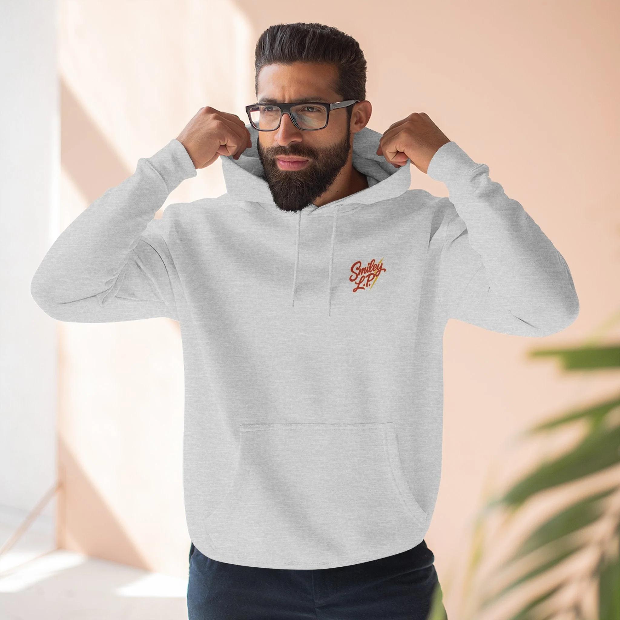 Smiley L.P. Red Bolt Hoodie - Image 2