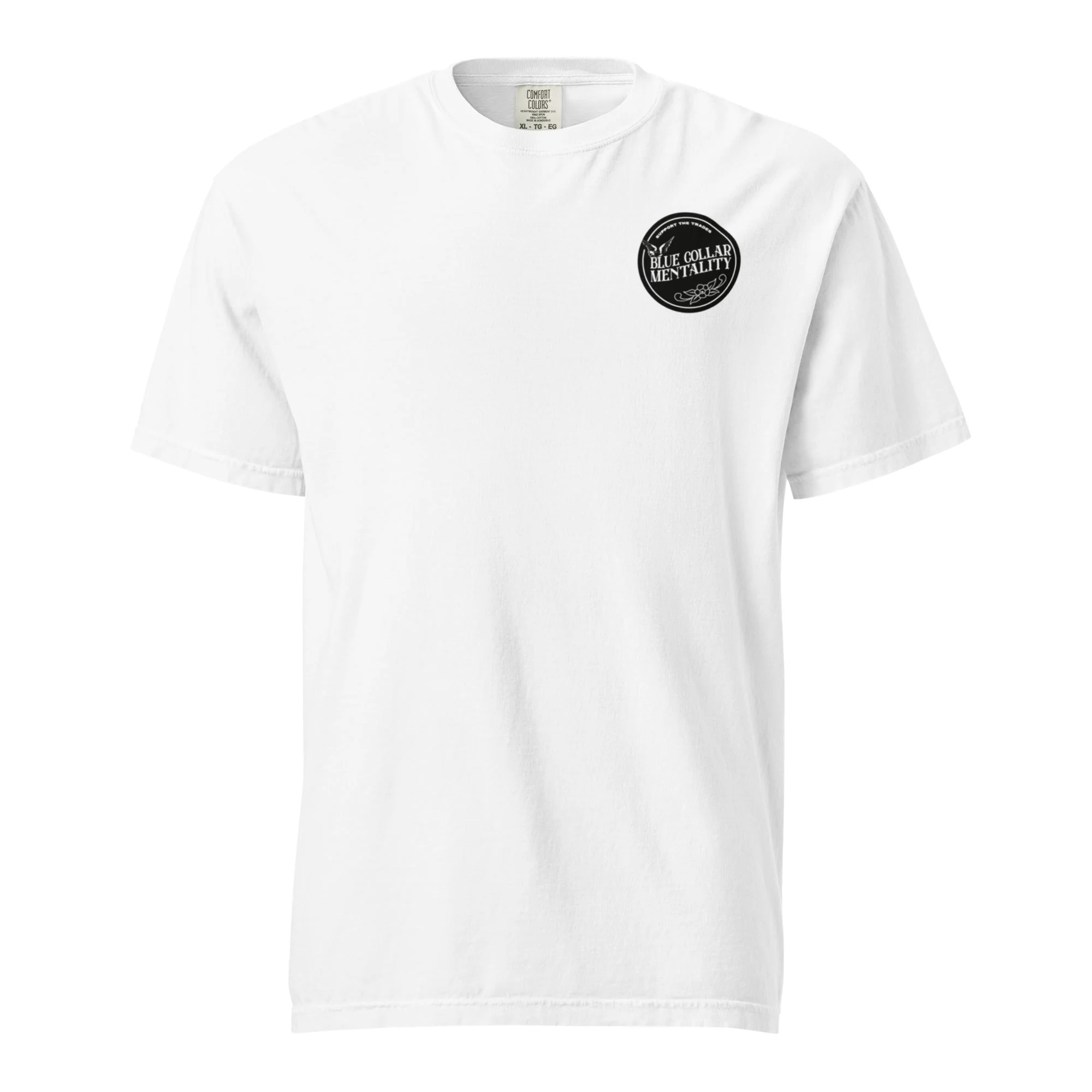 Support Blue collar mentality heavyweight t-shirt