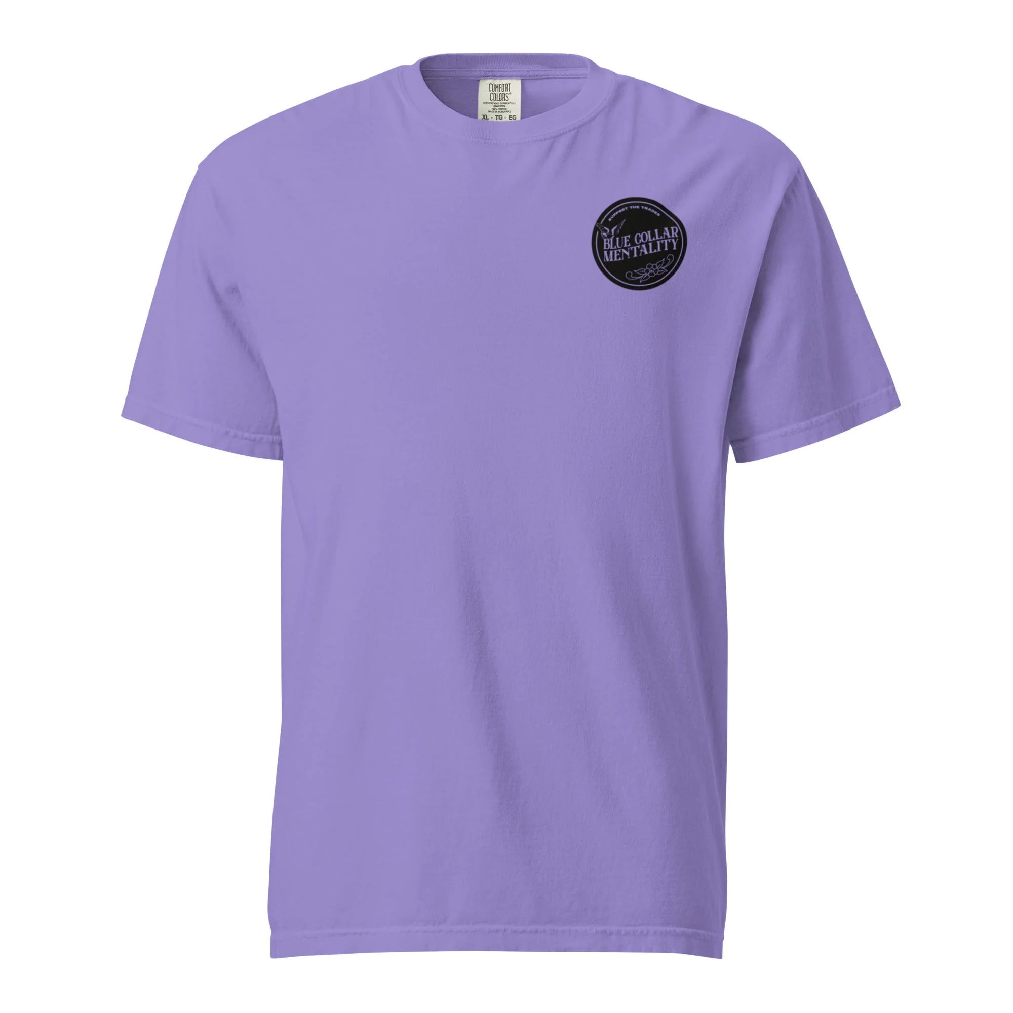 Support Blue collar mentality heavyweight t-shirt - Image 2