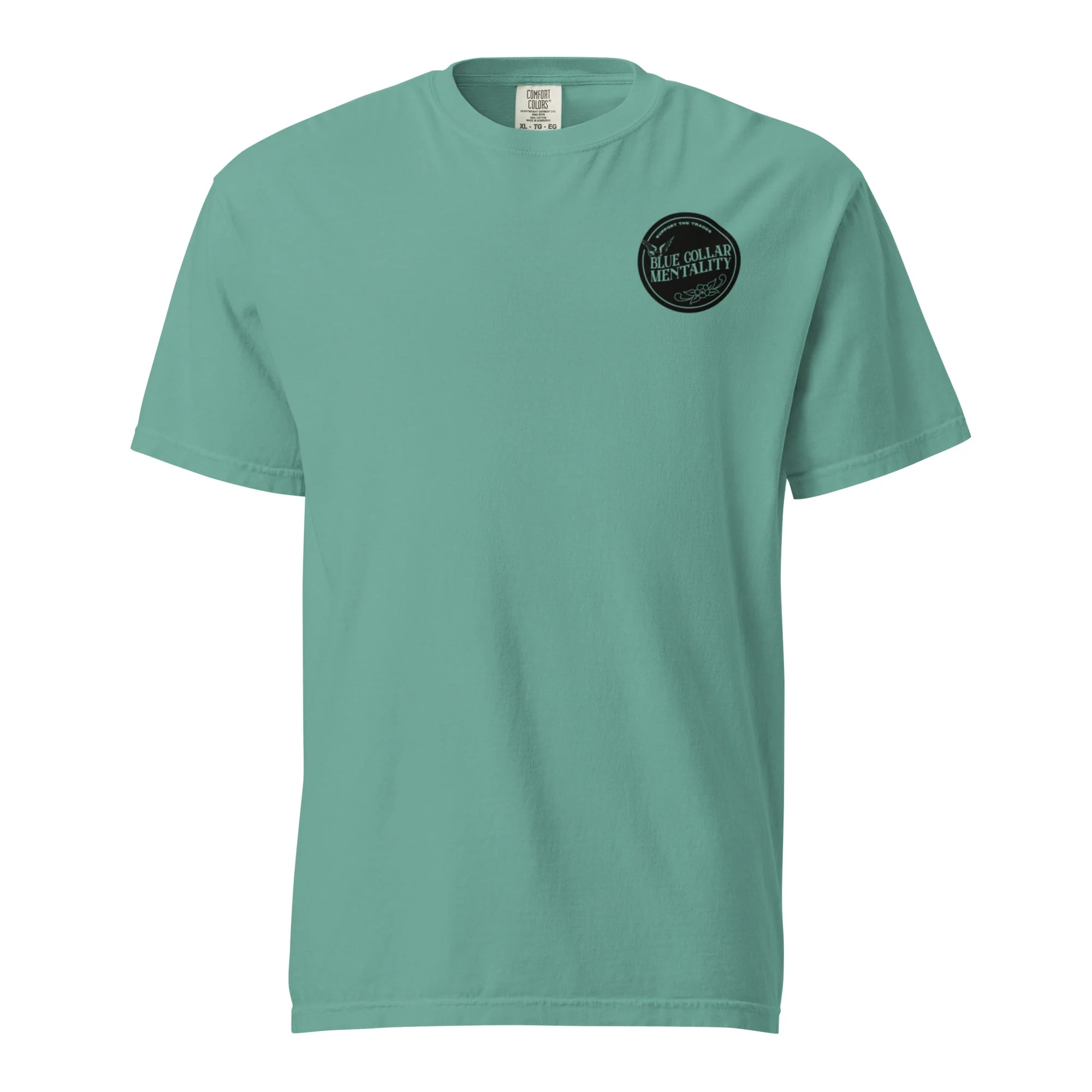 Support Blue collar mentality heavyweight t-shirt - Image 4