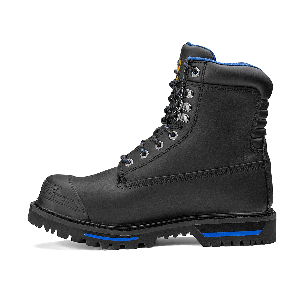 Tarantula 8" Steel Toe Men’s Waterproof Work Boot - Black - Image 2