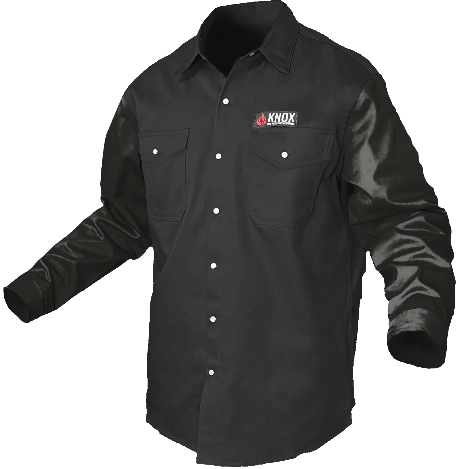 The Johnny Cash Edition Hybrid Leather Sleeves FR Peal Snaps Shirt - Image 3