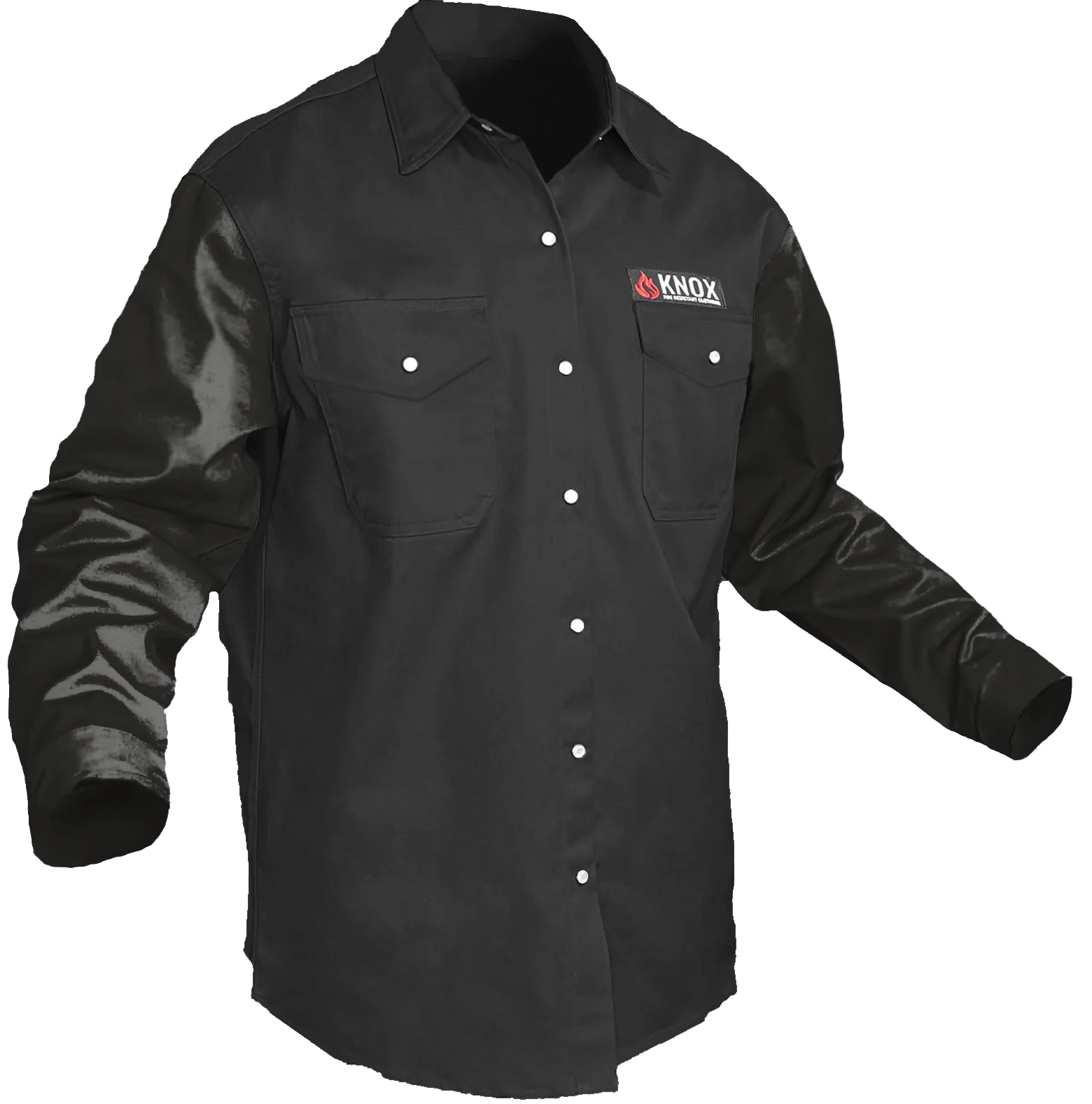 The Johnny Cash Edition Hybrid Leather Sleeves FR Peal Snaps Shirt - Image 4