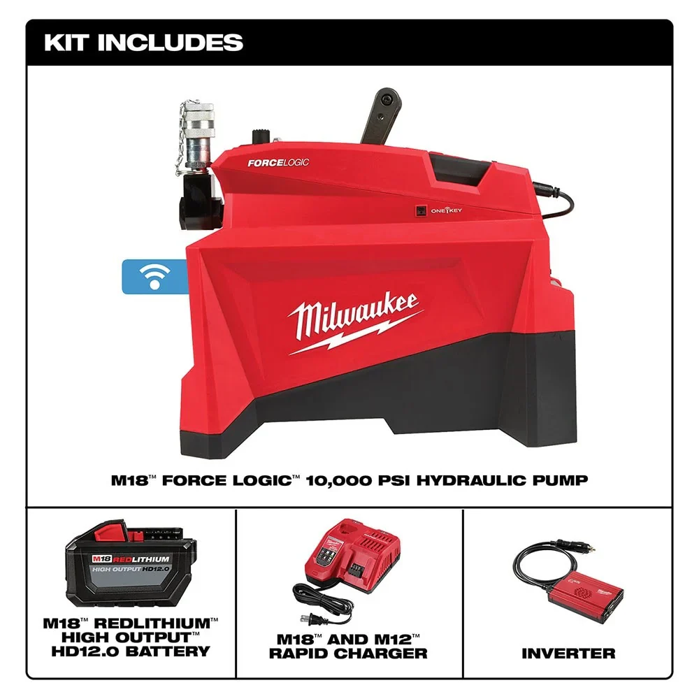 M18 FORCE LOGIC 10,000psi Hydraulic Pump Kit - Image 2