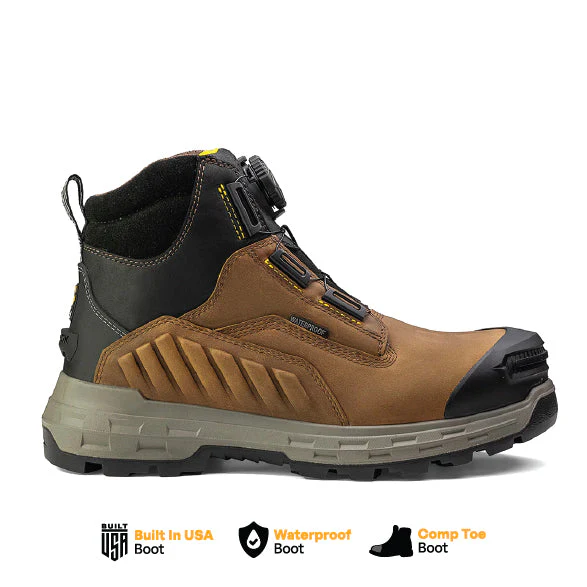 Wildwood 6ā Composite Toe Turbolace⢠Work Boot - Brown - Made in USA