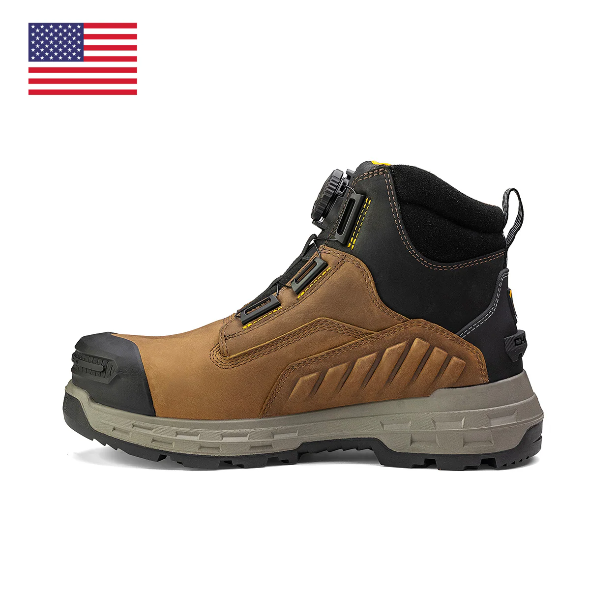 Wildwood 6ā Composite Toe Turbolace⢠Work Boot - Brown - Made in USA - Image 2