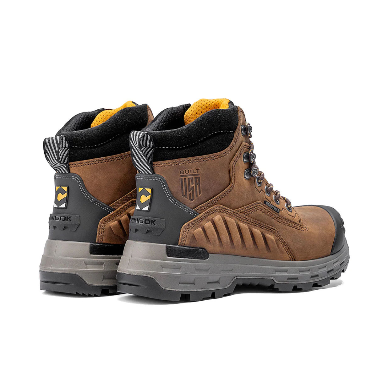 Wildwood 6” Waterproof Composite Toe Brown Boot - Made in USA - Image 6
