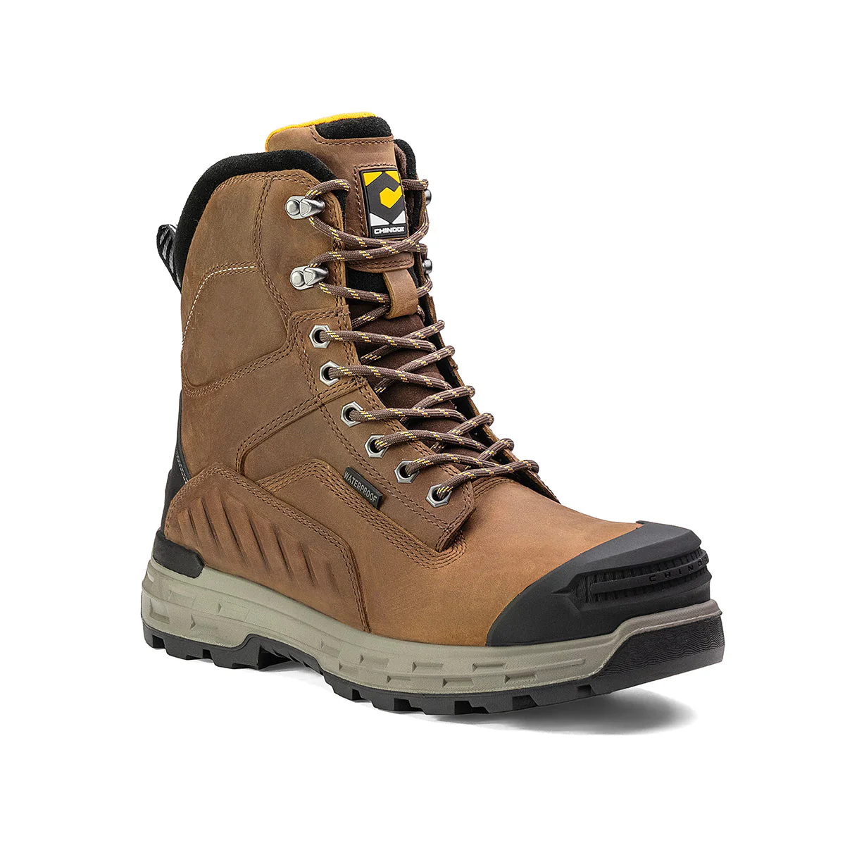 Wildwood 8” Waterproof Composite Toe Brown Boot - Made in USA - Image 4