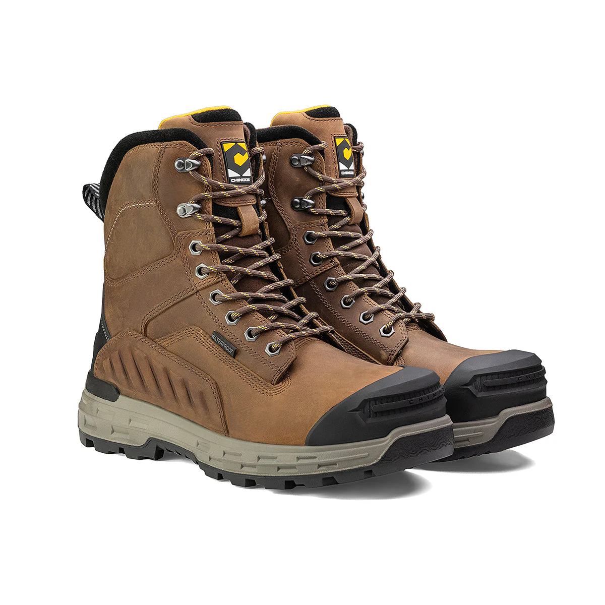 Wildwood 8” Waterproof Composite Toe Brown Boot - Made in USA - Image 5